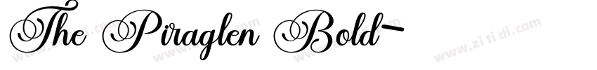 The Piraglen Bold字体转换 The Piraglen Bold字体转换